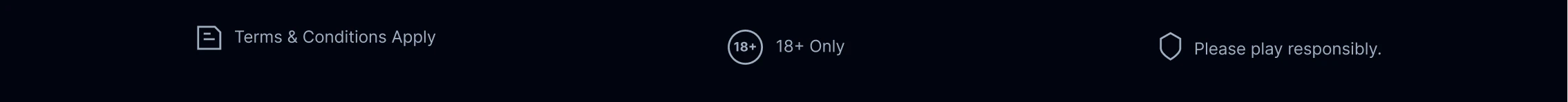 Terms and Conditions Apply. 18+ Only. Please play responsibly.